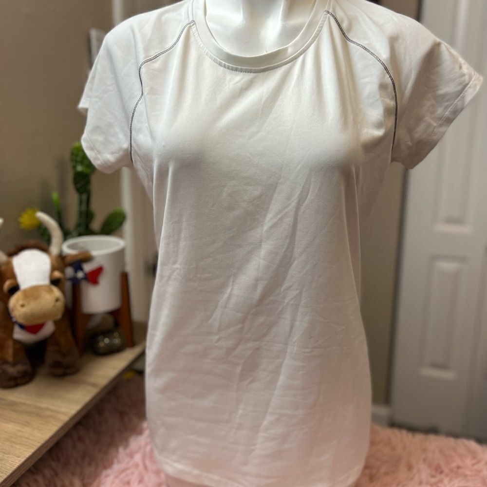 White work out shirt